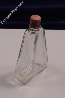 Флакон от одеколона с пробкой. Пузырек Бутылка. Размер 14х7,5 см. (С3280)