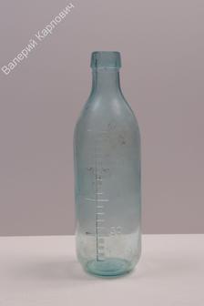 Молочная бутылка. Мерная бутылочка для молока. Окрашенное стекло. Размеры 17,5х 5 см V200 мл (С3357)