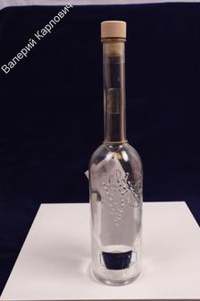 Бутылка. Бутыль. Водка Grappa di Moscato. 0.5 л. Толстое стекло. Размеры 33 х6,5 см. (С3515)